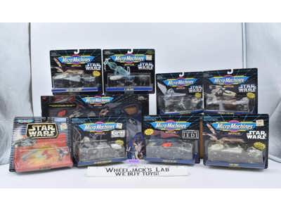 Lot of 9 Star Wars Micro Machines 1993 Galoob NEW SEALED