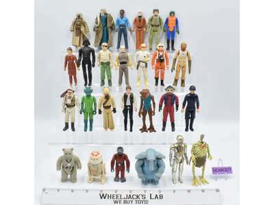 Lot of 26 #9 Star Wars 1980s Kenner Vintage Action Figures