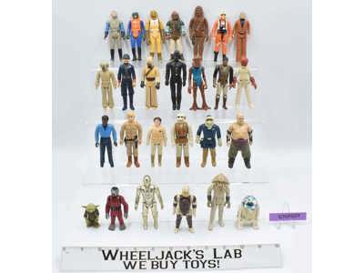 Lot of 26 #3 Star Wars 1980s Kenner Vintage Action Figures