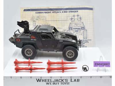Stinger 100% Complete G.I. Joe Hasbro 1984 Vintage Vehicle Action Figure
