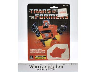 Cliffjumper Cardback 1985 Vintage Hasbro G1 Transformers Action Figure