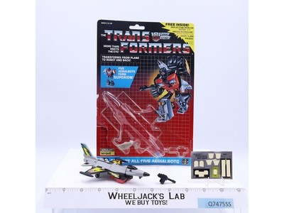 Skydive 100% Complete METAL W/CARDBACK & BUBBLE 1986 G1 Transformers Vintage