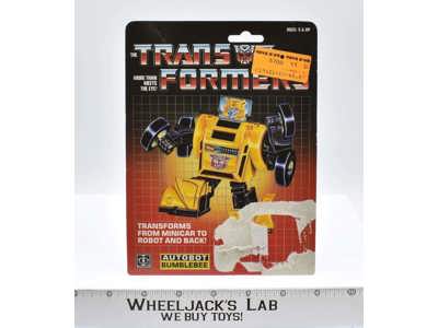 Bumblebee Cardback 1984 Vintage Hasbro G1 Transformers Action Figure