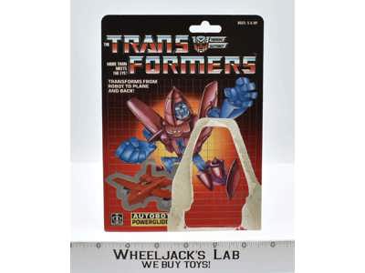Powerglide Cardback 1985 Vintage Hasbro G1 Transformers Action Figure
