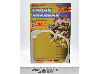 Slog Monstructor Cardback Vintage 1989 G1 Transformers Hasbro Action Figure