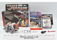 Slag W Box 100% Complete 1985 Vintage Hasbro Action Figure G1 Transformers