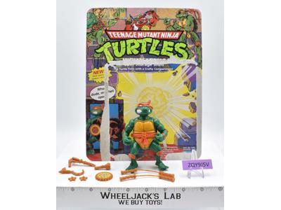 Storage Shell Michaelangelo W/Cardback 100% Complete TMNT 1991 Playmates Vintage