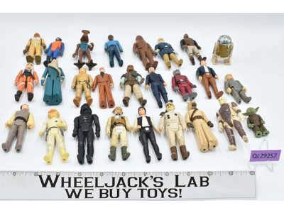 Lot of 26 #1 Star Wars 1980s Kenner Vintage Action Figures