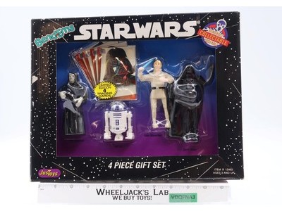 4 Piece Gift Set Star Wars Bend-Ems 1993 Just Toys Luke Vader R2-D2 NEW SEALED