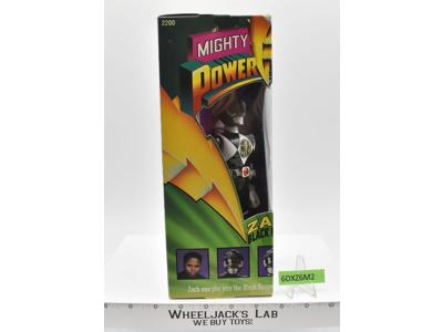 Zach Black Ranger Mighty Morphin Power Rangers 1994 Bandai NEW MISB SEALED
