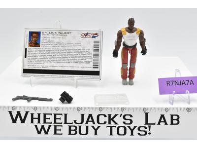 Dr. Link Talbot V1 100% Complete Valor Vs. Venom G.I. Joe 2004 Hasbro Figure