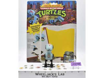 Wacky Walkin' Mouser W/Cardback 100% Complete TMNT 1989 Playmates Vintage