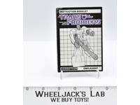 Onslaught Action Figure Vintage Instruction Manual Booklet 1986 G1 Transformers