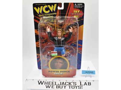 Power Punch Raven WCW 1998 The Original Toymakers NEW MOSC Wrestling Figure