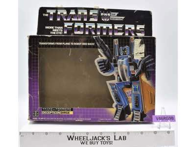 Dirge EMPTY BOX 1985 Vintage Hasbro G1 Transformers Action Figure