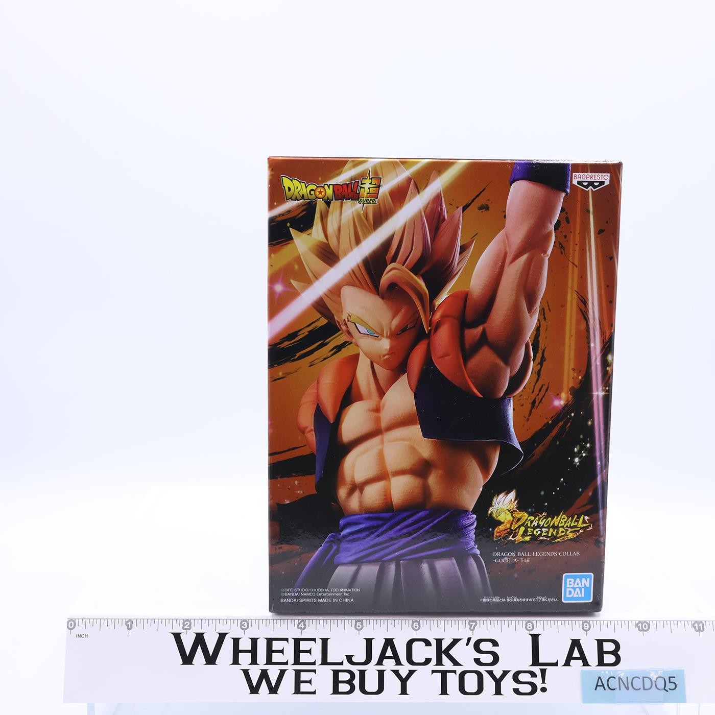 Super Dragon Ball Legends Collab Gogeta Banpresto Bandai MIB Figure