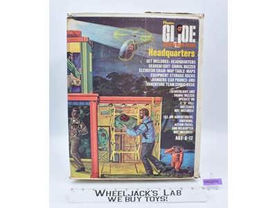 GI Joe Adventure Team Headquarters Action Figure Playset 12" 1972 Hasbro