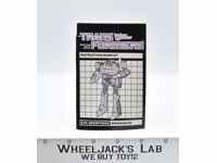 Shockwave Action Figure Instruction Manual Booklet 1985 Hasbro G1 Transformers