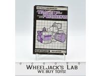 Reflector Action Figure Instruction Manual Booklet 1985 Hasbro G1 Transformers