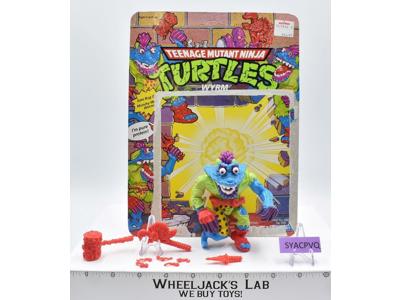 Wrym W/Cardback 100% Complete TMNT 1991 Playmates Vintage Action Figure