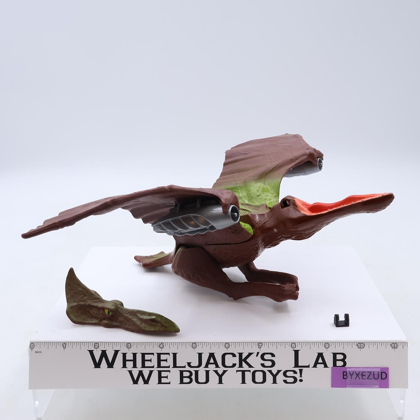 Turbodactyl W/3D Mount Complete He-Man Masters of the Universe 1987 MOTU Mattel