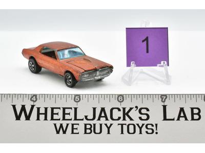 Custom Cougar #1 Orange Hot Wheels 1967 Redline Mattel Vintage RL