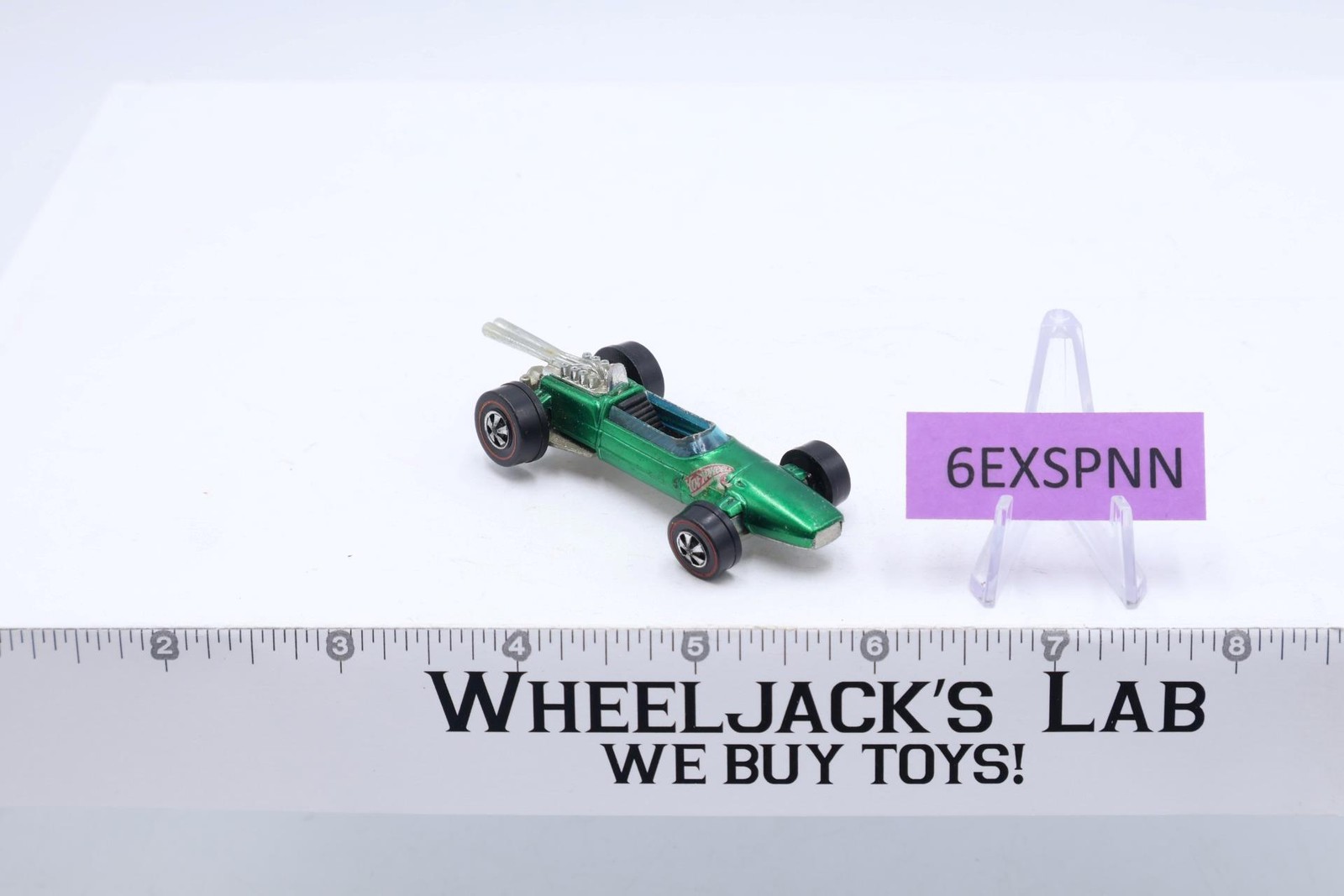 Brabham-Repco F-1 Green 1969 Redline Hot Wheels Mattel Vintage RL