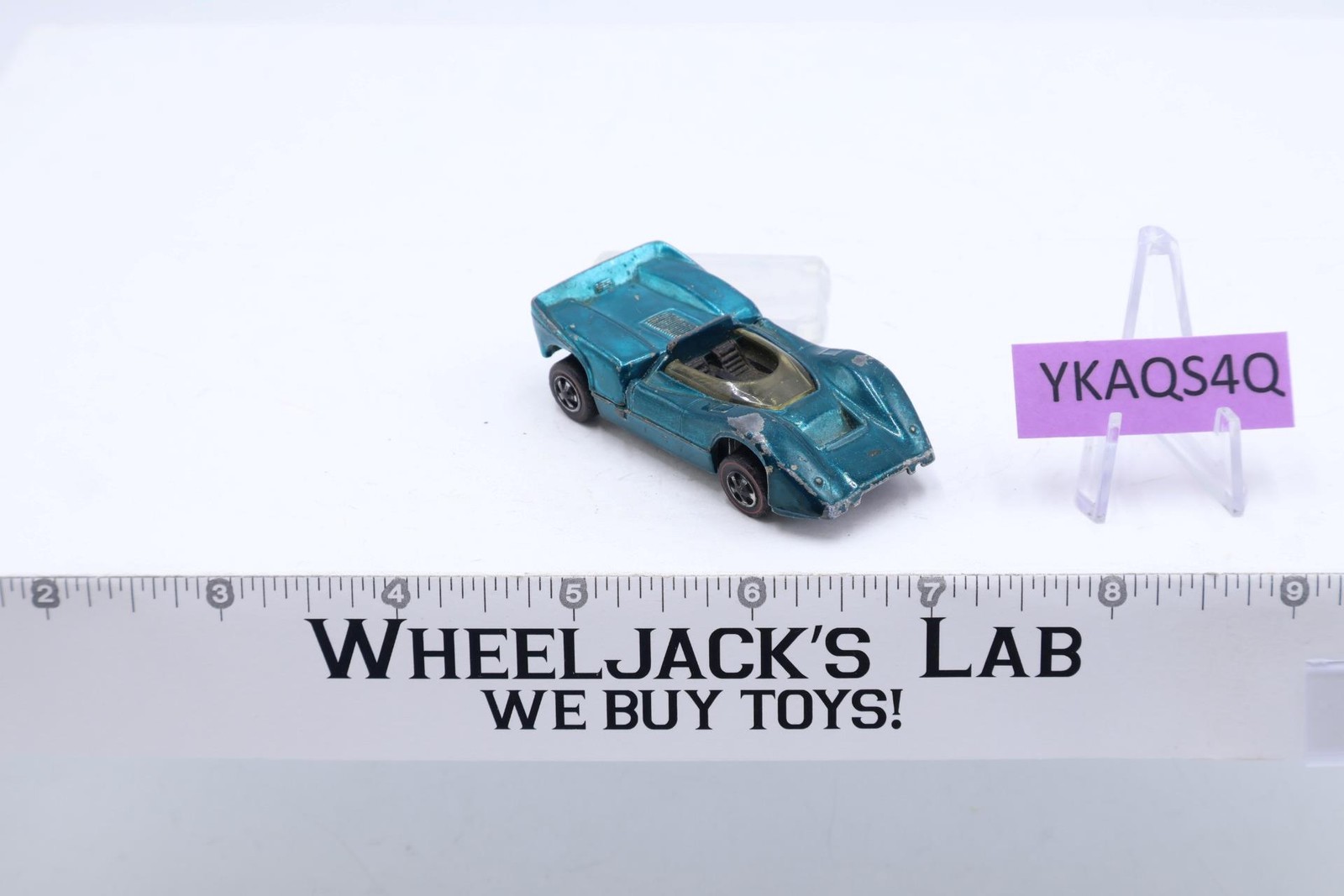 McLaren M6A Aqua 1969 Redline Hot Wheels Mattel Vintage Red Line RL