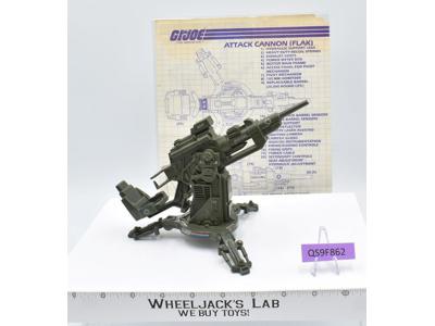 FLAK Cannon 100% Complete G.I. Joe Hasbro 1982 Vintage Vehicle Action Figure
