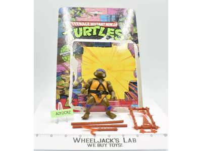 Donatello W/Cardback NR MINT 100% Complete TMNT 1988 Playmates Vintage Figure