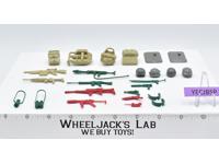 Lot Battle Gear Accessory 3 Set 4 1985 Weapons G.I. Joe Vintage Action Figure