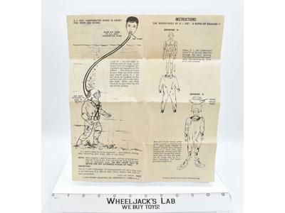 Adventure Team 8 Ropes Of Danger Instructions 1970 Hasbro Vintage Gi Joe