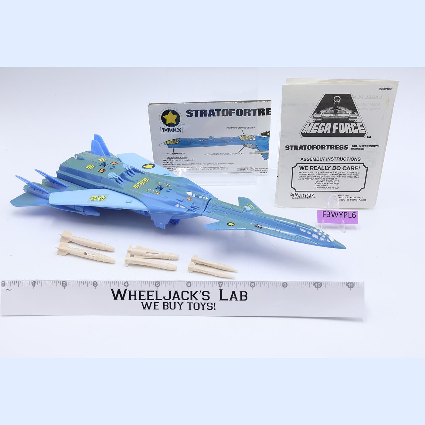 Stratofortress Air Superiority Bomber Mega Force 1989 Kenner Action Vehicle