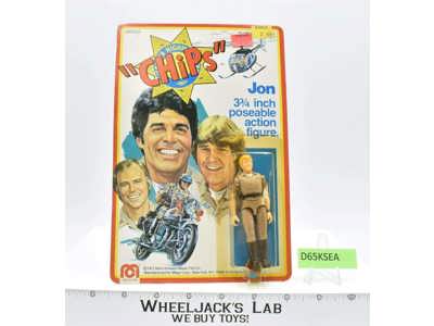 Jon Chips 1977 Mego Vintage 3.75" Action Figure NEW MOSC SEALED