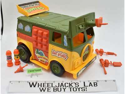 Party Wagon 100% Complete Teenage Mutant Ninja Turtles 1989 Playmates Vehicle