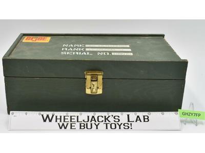 Wooden Footlocker Foot Locker GREEN 1964 GI Joe ARAH Hasbro Vintage