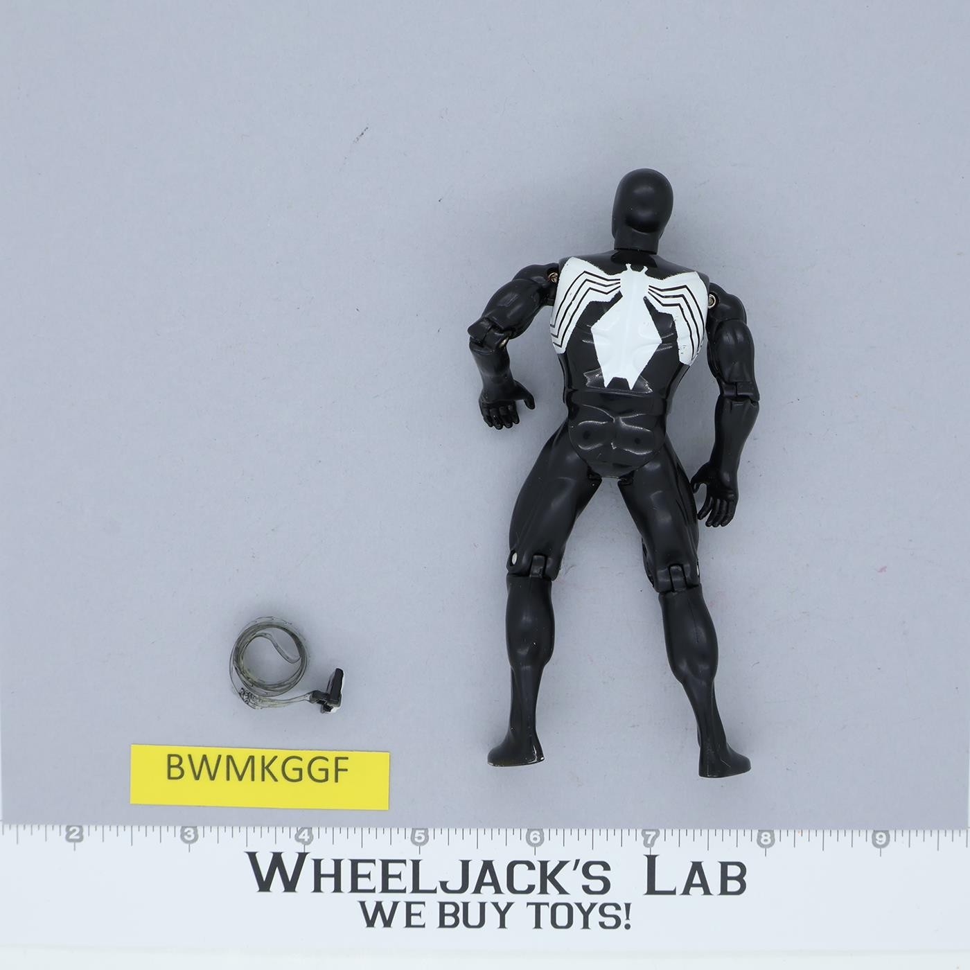 Spiderman Black Costume Web Lair Symbiote KB Exclusive 1995 Toybiz Vintage