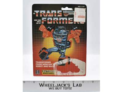 Windcharger Cardback 1984 Vintage Hasbro G1 Transformers Action Figure