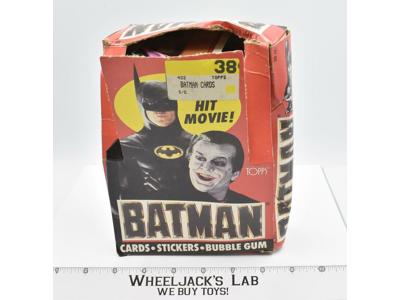 Batman Joker Cards Stickers Bubble Gum 1989 Topps Vintage Open Box