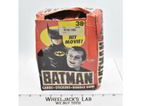 Batman Joker Cards Stickers Bubble Gum 1989 Topps Vintage Open Box