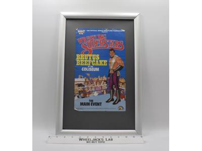 Brutus Beefcake Original Poster 12X7.5 1985 WWF LJN Wrestling Vintage