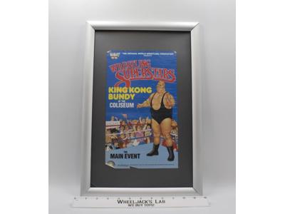 King Kong Bundy Original Poster 12x7.5 1980's WWF LJN Wrestling Vintage