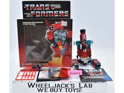 Perceptor W INSERT TRAY Boxed 1985 Vintage Hasbro G1 Transformers Action Figure