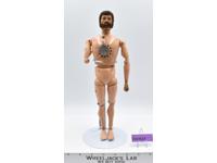 Talking Land Adventurer Flocked Brown Hair &amp; Beard 12" GI Joe 1970 Hasbro Figure