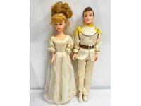 Prince Charming and Princess Cinderella Disney Vintage Bikin 12" Dolls