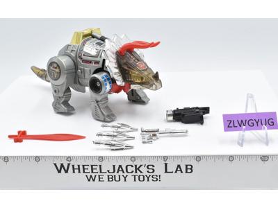 Slag 100% Complete 1985 Vintage G1 Transformers Triceratops Action Figure