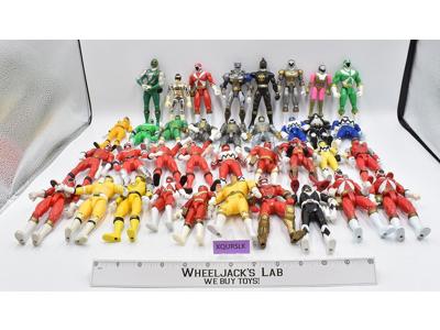 Lot of 35 Power Rangers 1990's Bandai 5" Action Figures