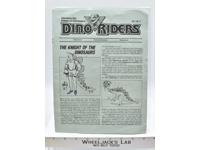 News Letter Vol.1 Issue 2 Dino Riders Fan Club Exclusive 1988 Tyco