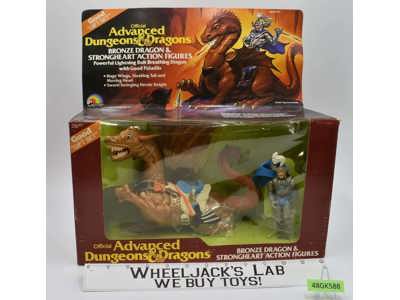 Bronze Dragon &amp; Strongheart Advanced Dungeons &amp; Dragons 1983 LJN NEW MISB SEALED