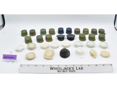 Hats &amp; Helmets Lot X32 G.I. Joe Hasbro 1960's Vintage 12" Accessory